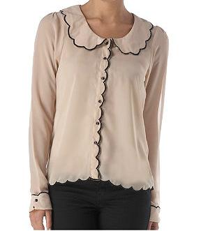 New Look Influence scalloped peter pan collar blouse, £19.99