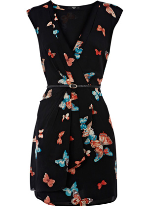 Butterfly print dress, Oasis